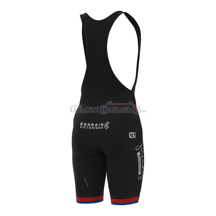 Abbigliamento Ciclismo Slovenia Campione Bahrain Victorious Manica Corta 2022 Bianco Rosso